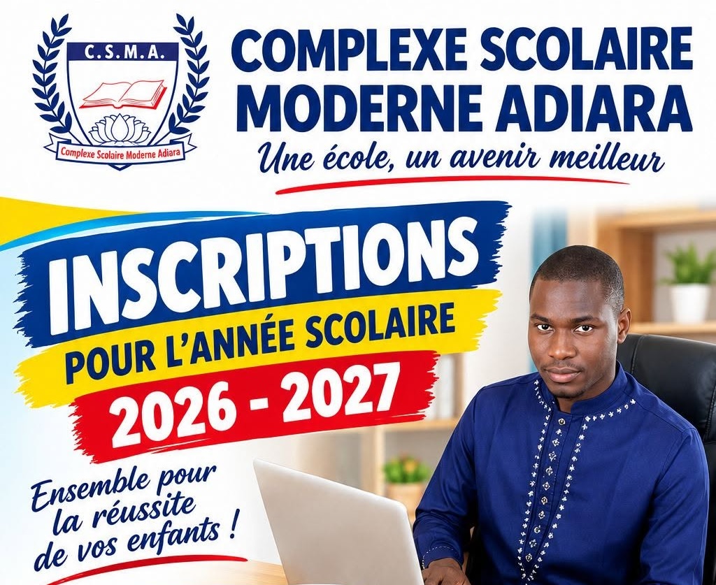 Affiche du CSMA : inscriptions pour l’année scolaire 2026–2027